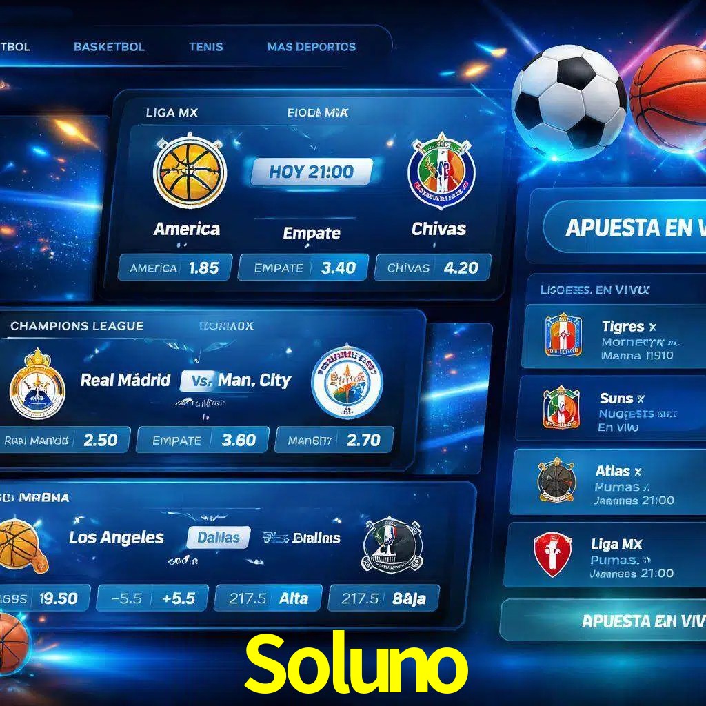 Mercados de apuestas deportivas Soluno para jugadores en México